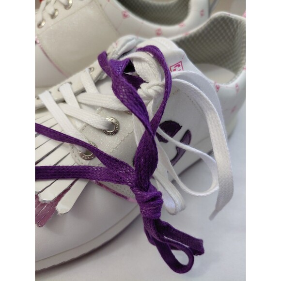 DUCA DEL COSMA Golf Shoes Women Size 9 Pink/Purple/Glitter - Picture 8 of 12
